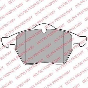 DELPHI Колодки тормозные AUDI A3, A4, TT / SEAT Leon / VW Passat (LP1407)