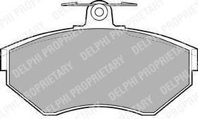 Delphi LP1409 комплект тормозных колодок, дисковый тормоз на VW POLO Variant (6KV5)