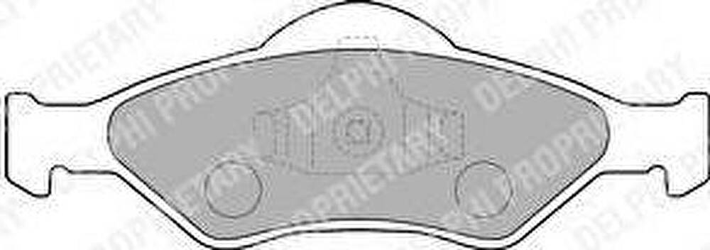 DELPHI Колодки FORD FIESTA,KA 1.1-1.6L,1.8D 2000-2002 WVA23201 (LP1470)