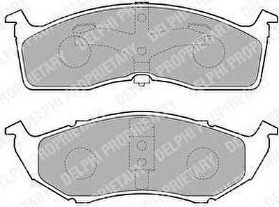 DELPHI Колодки тормозные CHRYSLER 300M, Grand Voyager, Voyager / DODGE Caravan (LP1531)