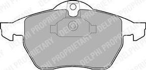 DELPHI Колодки тормозные OPEL Calibra, Vectra / SAAB 900, 9-5 / VAUXHALL Calibra, Vectra (LP1600)