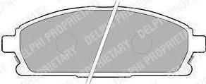 Delphi LP1659 комплект тормозных колодок, дисковый тормоз на NISSAN PATHFINDER II (R50)