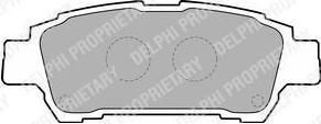 Delphi LP1710 Колодки тормозные TOYOTA AVENSIS VERSO 2.0 01-/PREVIA 2.0-2.4 00- задние