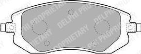 DELPHI Колодки тормозные SUBARU FORESTER 01-/IMPREZA 01-/LEGACY 98- передние (LP1718)