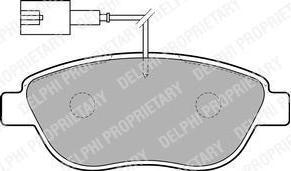 DELPHI Колодки тормозные передние FIAT Bravo, Dobl (LP1721)
