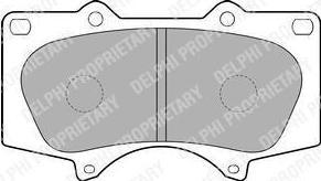 DELPHI Колодки тормозные дисковые TOYOTA LC 120 4.0/3.0D/MITSUBISHI PAJERO 06> передние (04465-04070, LP1782)