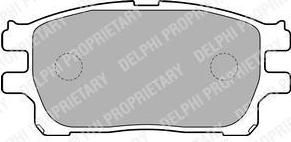 Delphi LP1784 комплект тормозных колодок, дисковый тормоз на TOYOTA PREVIA (MCR3_, ACR3_, CLR3_)