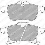 DELPHI Колодки передние OPEL Astra H/Corsa D/Zafira B/155.4x70.6/t=20.3mm (LP1861)