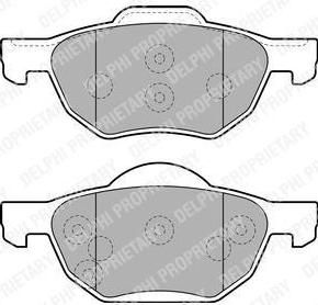 Delphi LP1862 Колодки тормозные HONDA ACCORD 2.0/2.2/2.4 03> передние