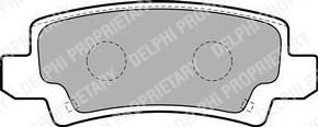 DELPHI Колодки задние TOYOTA Cor 1.4-1.8 00-> (LP1864)