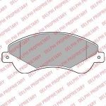 DELPHI Колодки передние FORD Connect/Transit 1.8/2.2/2.4 all TDCI 2006-> (LP1953)