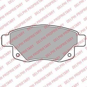 DELPHI Колодки задние FORD Transit 2.2TDCI/2.4TDCI/3.2TDCI all 06-> /WK+ (LP1955)