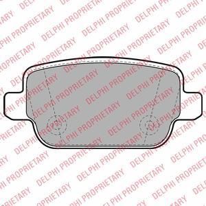 DELPHI Колодки задние FORD S-Max 07->/VOLVO S60 10->/LAND ROVER 06-> (1682005, LP1969)