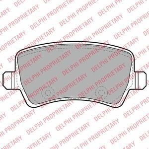 DELPHI Колодки задние FORD S-Max/VOLVO S80 2006->/106.1x48.7/t=17.3mm (LP2008)