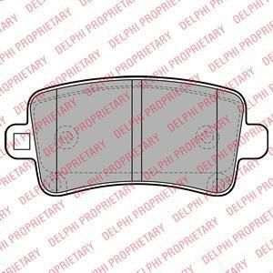 DELPHI Колодки задние OPEL Insignia 08-> (LP2084)