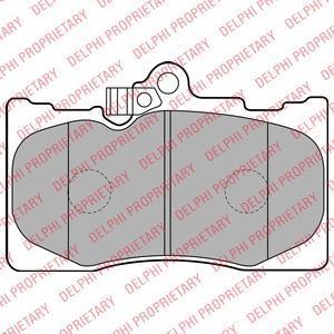 DELPHI Тормозные колодки дисковые LP2122 (LP2122)