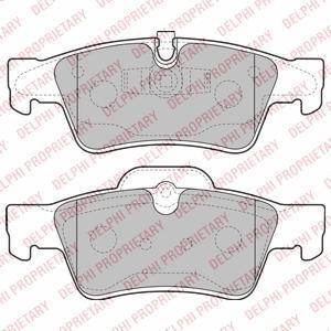 DELPHI Колодки Mercedes GL X164 2006=> (LP2124)