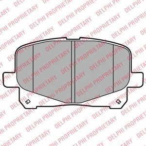 DELPHI Тормозные колодки дисковые LP2129 (LP2129)