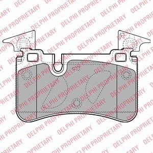 Delphi LP2151 Колодки тормозные W204/C218/W212 63AMG 08- задние