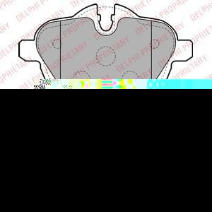 DELPHI Колодки задние 5-Serie (F10/F11)/X3(F25) all 10- (LP2162)