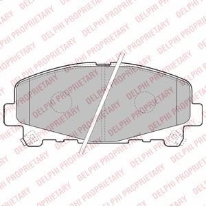 DELPHI Колодки передние HONDA Accord 2008-> (LP2166)