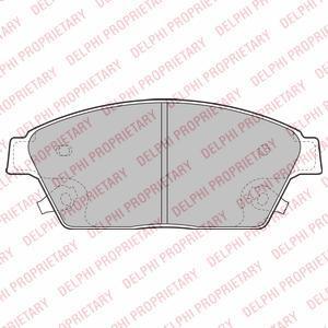 DELPHI Колодки передние CHEVROLET Cruze/OPEL Astra J all 08->/Zafira 12-> (LP2170)