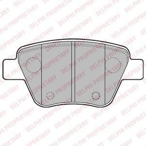 DELPHI Колодки задние AD VW SEAT SKODA PA 03->06 (LP2178)