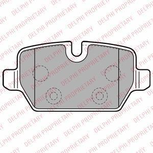 Delphi LP2247 комплект тормозных колодок, дисковый тормоз на MINI MINI PACEMAN (R61)