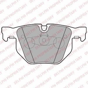 Delphi LP2256 комплект тормозных колодок, дисковый тормоз на 3 (E90)