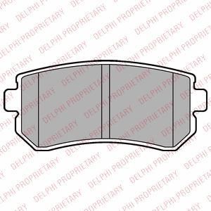 Delphi LP2303 комплект тормозных колодок, дисковый тормоз на HYUNDAI i20 (PB, PBT)