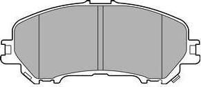 Delphi LP3144 комплект тормозных колодок, дисковый тормоз на NISSAN QASHQAI (J11, J11_)