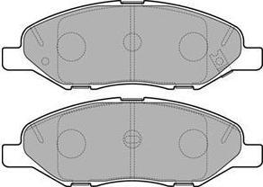 Delphi LP3169 комплект тормозных колодок, дисковый тормоз на NISSAN MICRA III (K12)