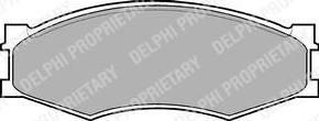 Delphi LP358 комплект тормозных колодок, дисковый тормоз на NISSAN BLUEBIRD Hatchback (T72, T12)