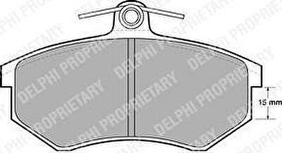 DELPHI Колодки передние AD 80 87-94 A4 1.6,TDI / CHERY TIGGO (LP429)