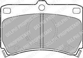 Delphi LP531 комплект тормозных колодок, дисковый тормоз на MAZDA 323 III (BF)