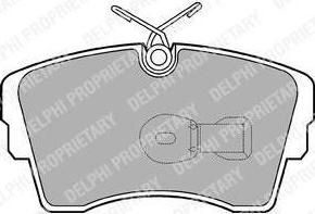Delphi LP603 комплект тормозных колодок, дисковый тормоз на OPEL SENATOR B (29_)