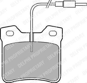 Delphi LP667 Колодки тормозные MERCEDES VITO W639 96-97 задние