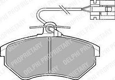 Delphi LP769 комплект тормозных колодок, дисковый тормоз на VW GOLF III (1H1)