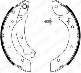 DELPHI Колодки барабанные CITROEN Berlingo (LS1716) DELPHI Колодки барабанные CITROEN Berlingo (LS1716)