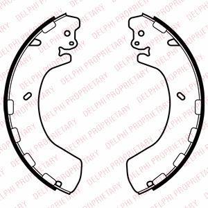 Delphi LS2057 комплект тормозных колодок на HYUNDAI TERRACAN (HP)