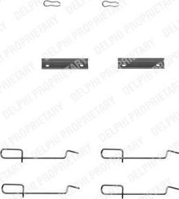 Delphi LX0142 комплектующие, колодки дискового тормоза на PEUGEOT 306 (7B, N3, N5)