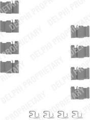 Delphi LX0212 комплектующие, колодки дискового тормоза на TOYOTA LAND CRUISER 80 (_J8_)