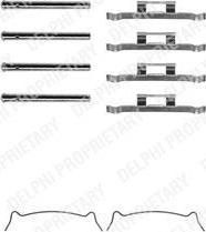 Delphi LX0281 комплектующие, колодки дискового тормоза на NISSAN DATSUN 160 J (710, A10)