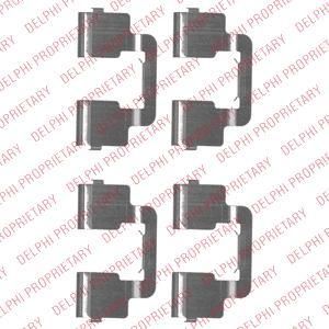 Delphi LX0506 комплектующие, колодки дискового тормоза на FIAT SCUDO (272, 270)