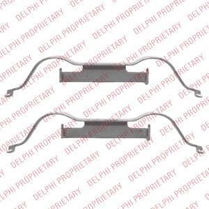 Delphi LX0508 комплектующие, колодки дискового тормоза на VW TOUAREG (7LA, 7L6, 7L7)