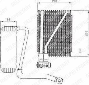 Delphi TSP0525146 испаритель, кондиционер на FORD GALAXY (WGR)