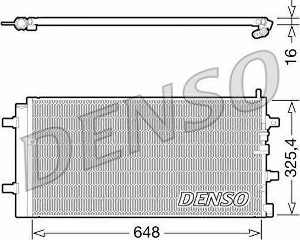 Denso DCN02002 конденсатор, кондиционер на AUDI A6 Avant (4B5, C5)