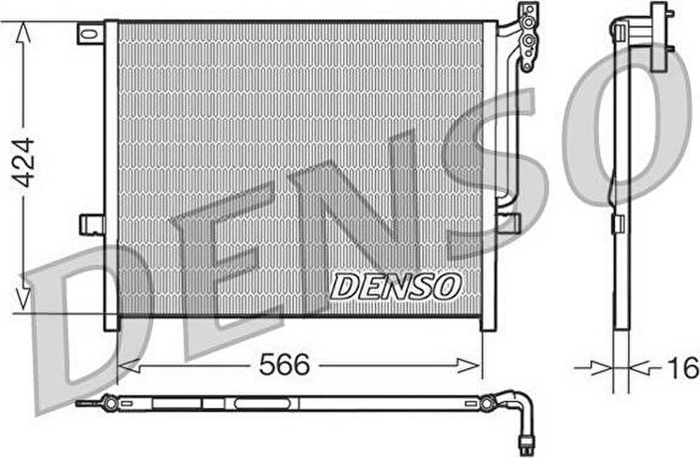 Denso DCN05004 конденсатор, кондиционер на Z4 (E85)