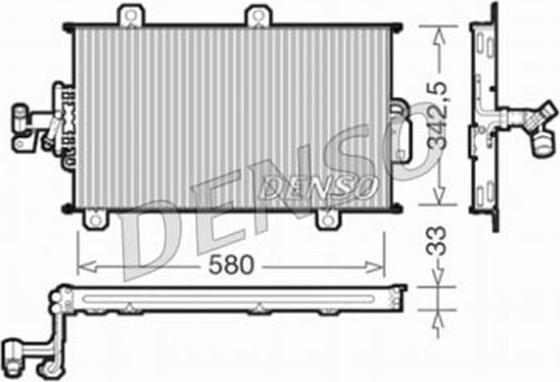 Denso DCN09140 конденсатор, кондиционер на FIAT TEMPRA S.W. (159)