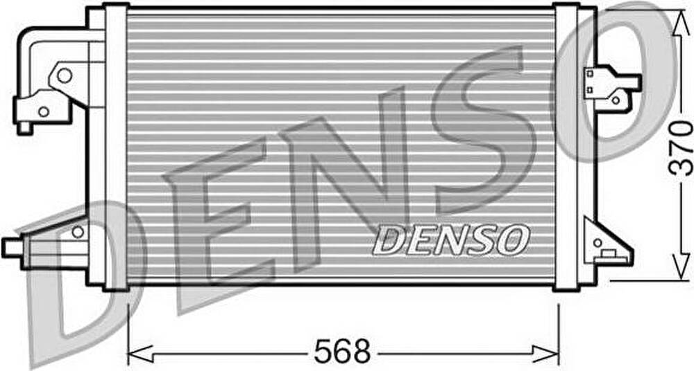 Denso DCN10001 конденсатор, кондиционер на FORD ESCORT VII (GAL, AAL, ABL)